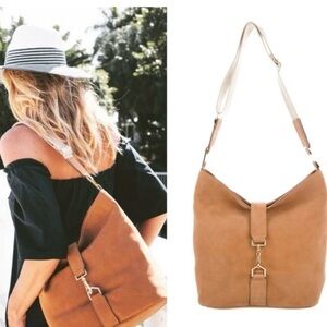 India Hicks Tan Shoulder Bag